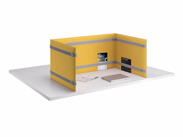 PLI DESK - Sound absorbing desktop partition by Caimi Brevetti - view 2
